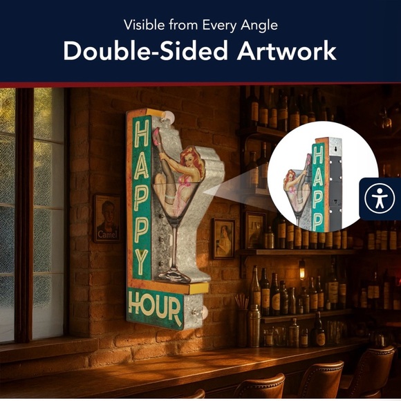 Happy Hour LED Sign - Picture 2 of 11